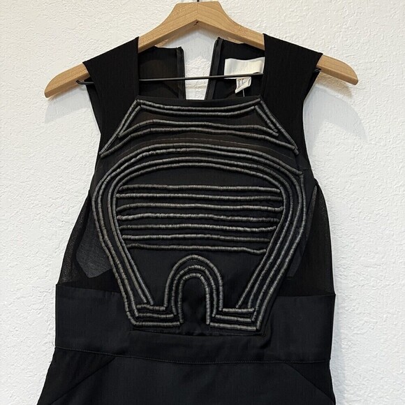 H&M Olivia Wilde Conscious Exclusive Black Dress Size 8 - Picture 7 of 11